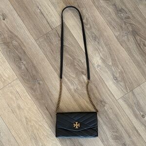 Tory Burch Black Quilted Crossbody Bag